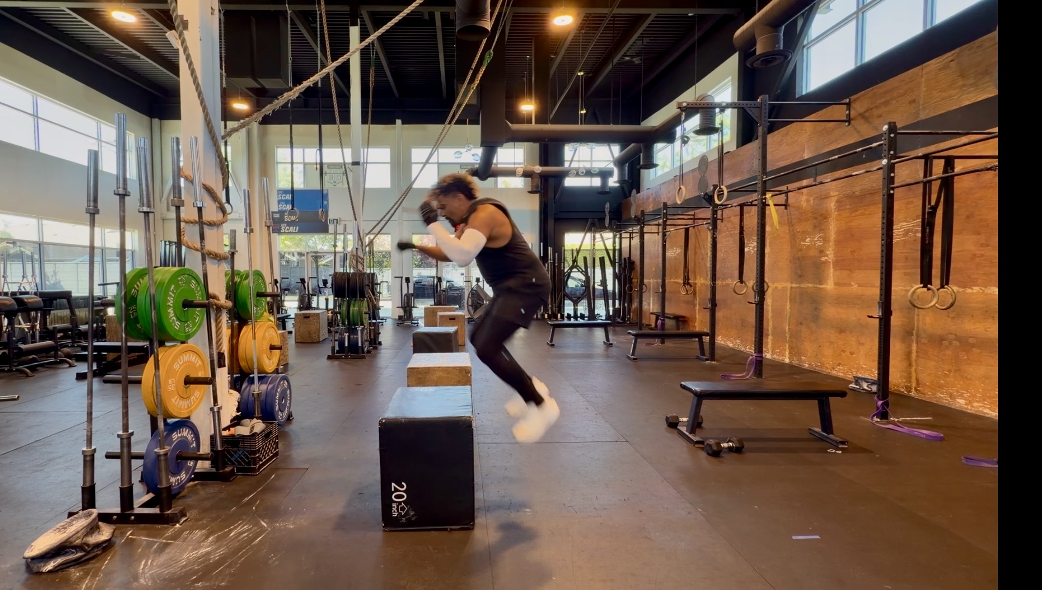 Day three box jump during the documented recovery